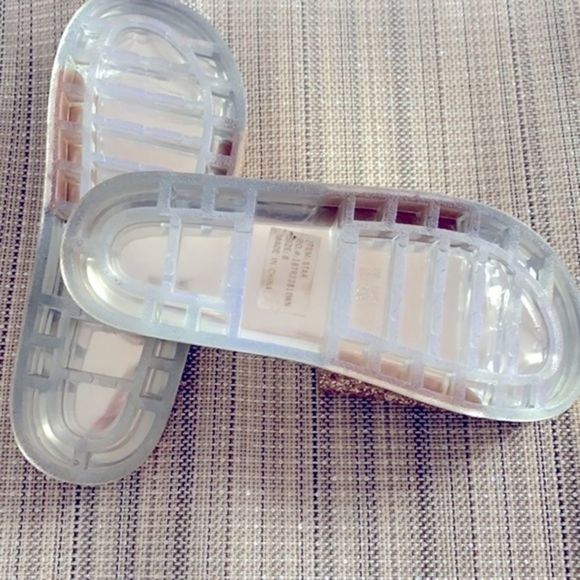 Kali Gold Glittery Slide Sandals - Picture 6 of 8